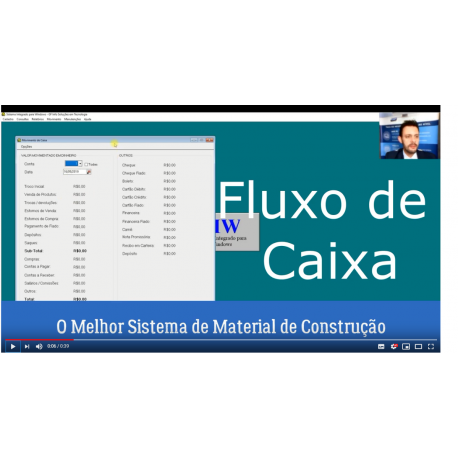 O Melhor Sistema para Material de Construção - Fluxo de Caixa