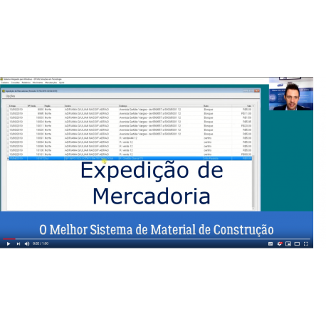 O Melhor Sistema para Material de Construção - Expedição de Mercadoria
