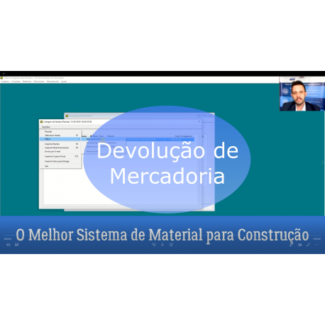 O Melhor Sistema para Material de Construção - Devolução de mercadoria